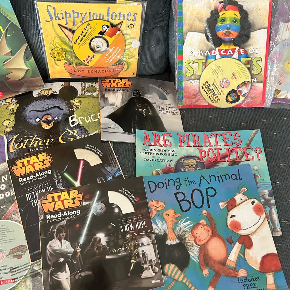 Children's Book Set with CD’s. Most brand new